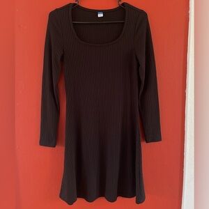 Old Navy Black Long Sleeve Dress